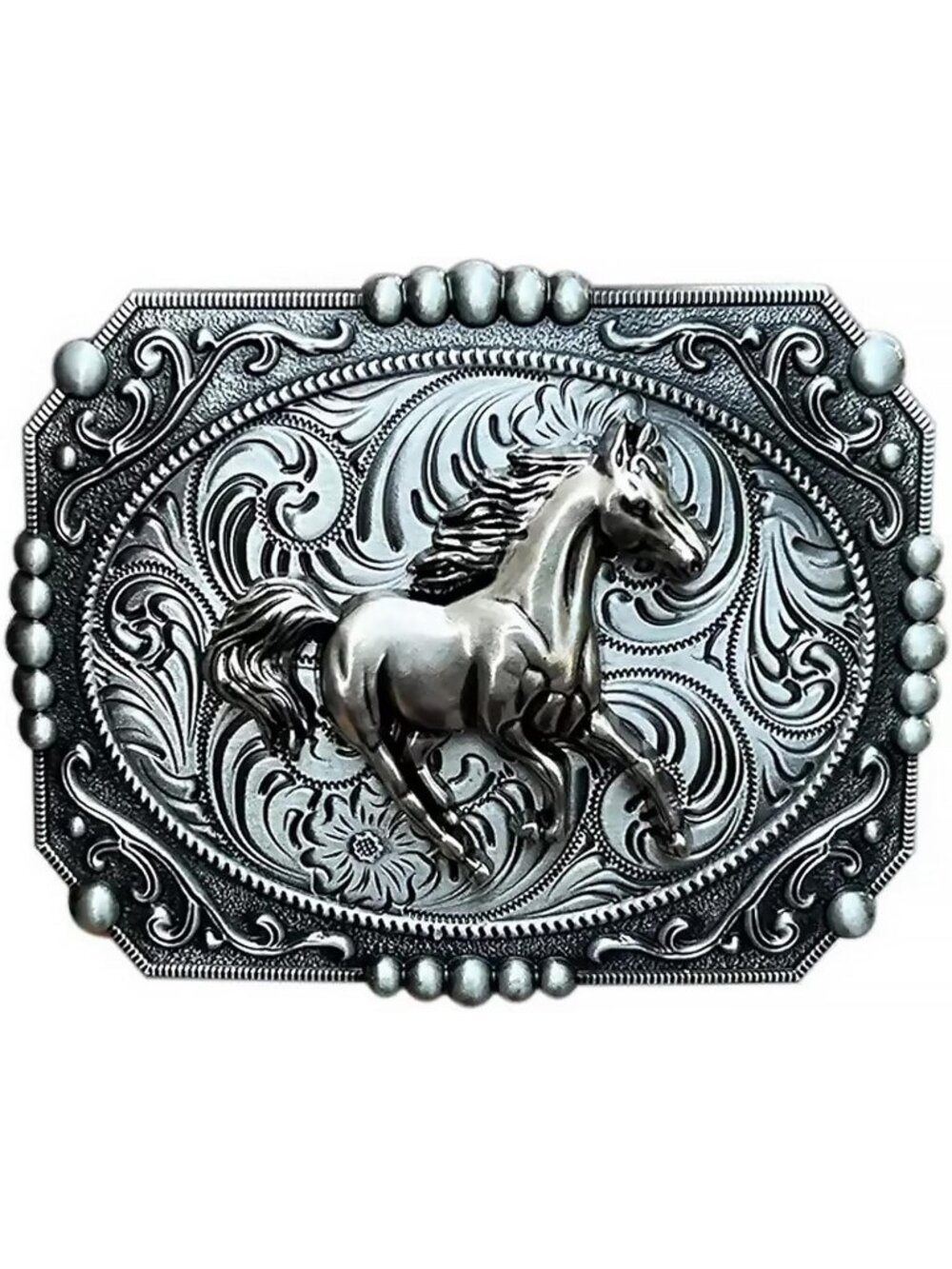 Women Pdk052 Imported Cowboy Buckle Ghost Skull Western Belt